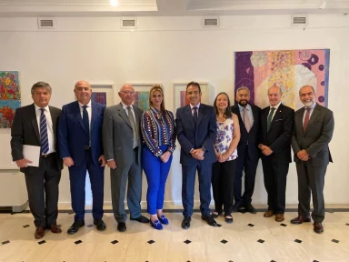 George Pagoulatos meets with the Ambassadors of the GRULAC nations (Group of Latin America and the Caribbean)