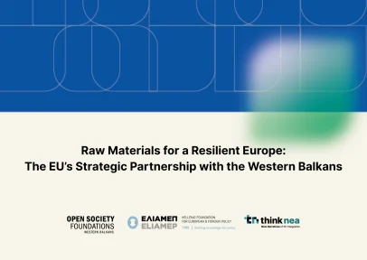 Raw Materials for a Resilient Europe: The EU’s Strategic Partnership with the Western Balkans