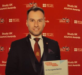 Panagiotis Barkas shortlisted for the Study UK Alumni Awards 2026