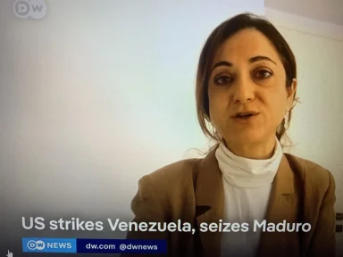 Dr Elena Lazarou on Deutsche Welle News discussing Venezuela
