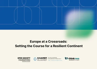 Europe at a Crossroads: Setting the Course for a Resilient Continent
