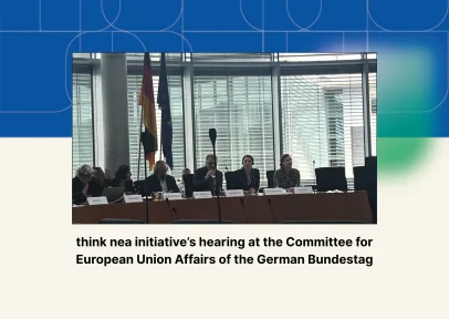 Η συμμετοχή της πρωτοβουλίας think nea σε ακρόαση της Επιτροπής Ευρωπαϊκών Υποθέσεων της Γερμανικής Βουλής
